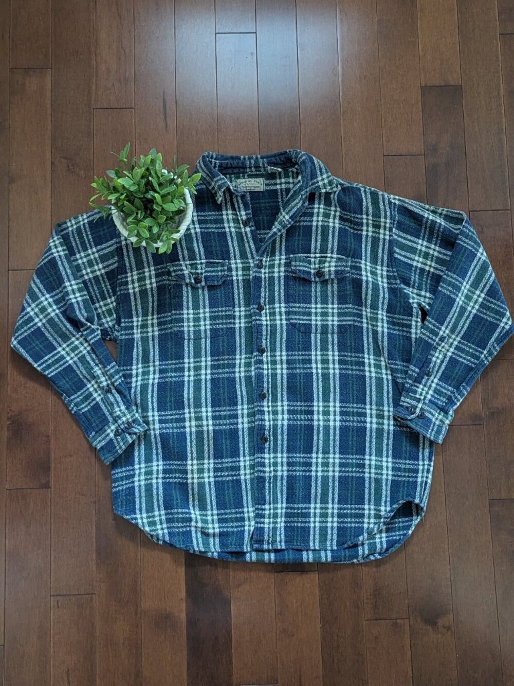 CHUINKY VINTAGE PLAID FLANNEL SHIRT